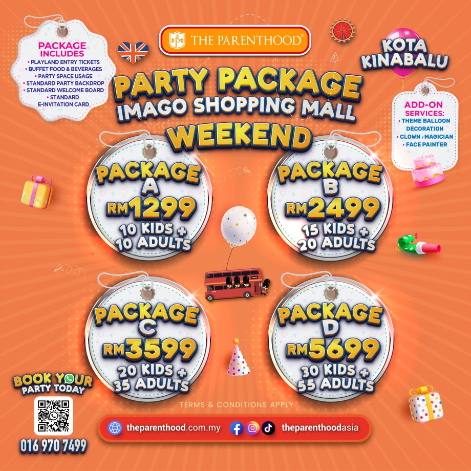 Birthday Party Package-The Parenthood Sabah